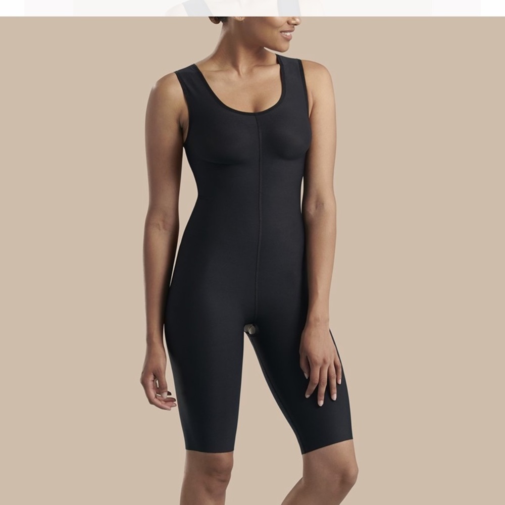 Made a petite tank style bodysuit thigh length